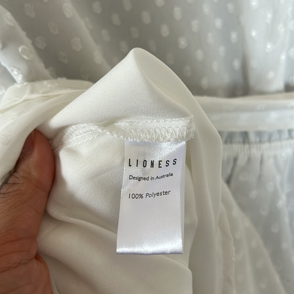 Lioness Legendary Lovers White Swiss Dot Long Sleeve
Deep V Tie Waist Dress - Picture 13 of 16